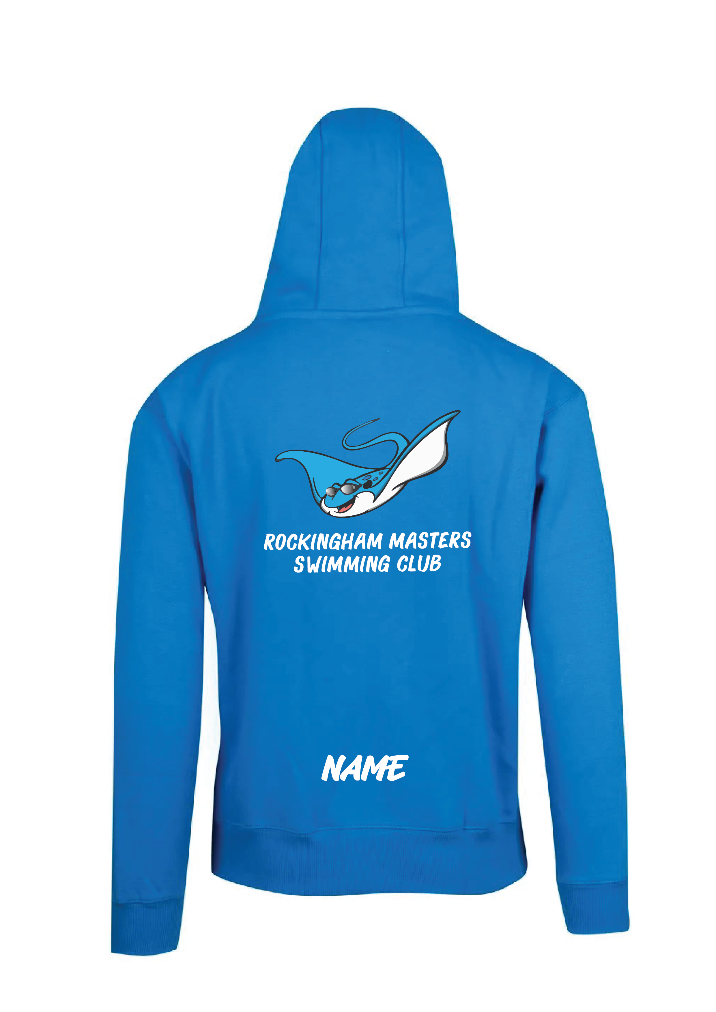 Rockingham Masters Swim Club hoodie - Azure Blue