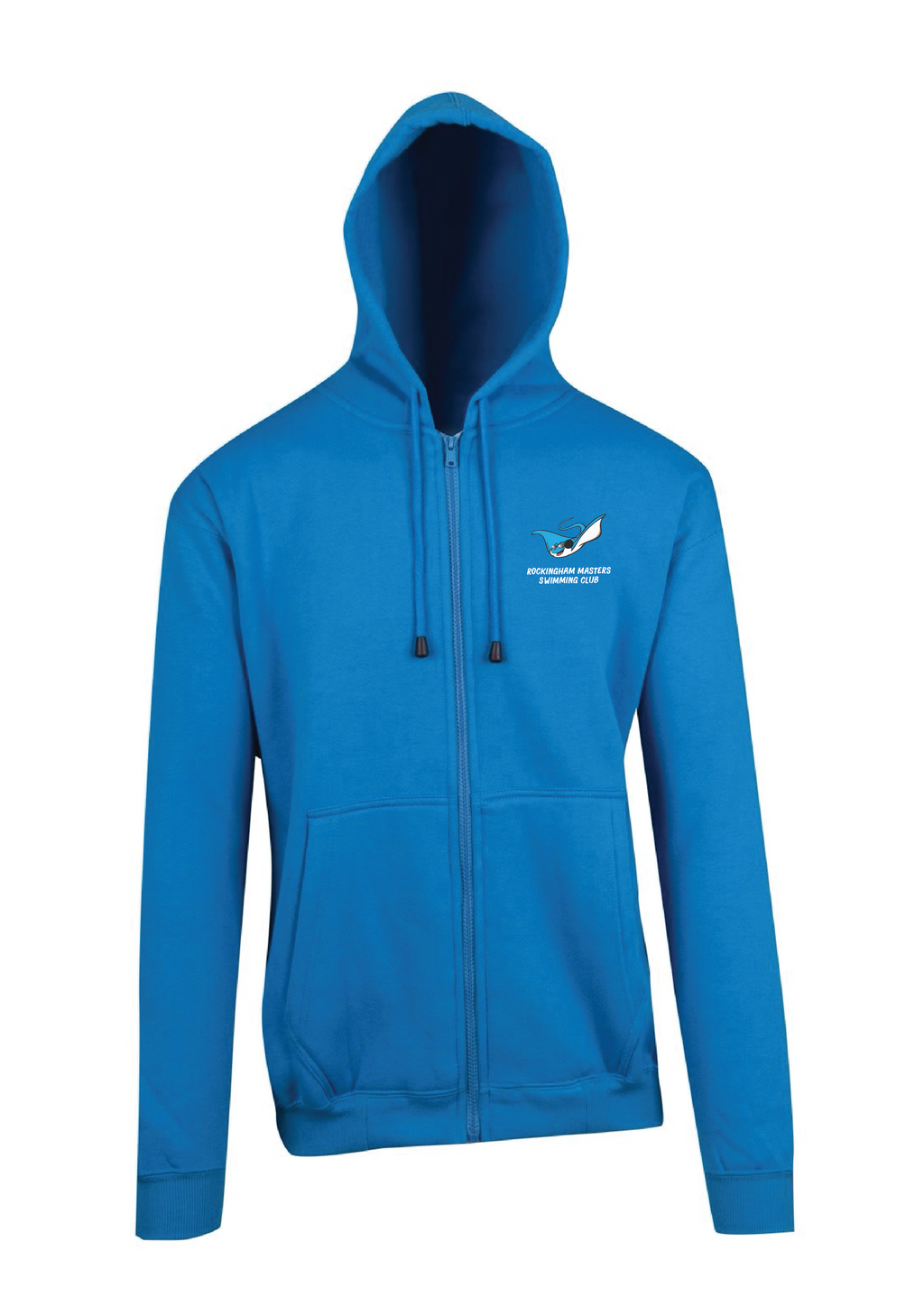 Rockingham Masters Swimming Club Zip Thru Hoodie - Azure Blue