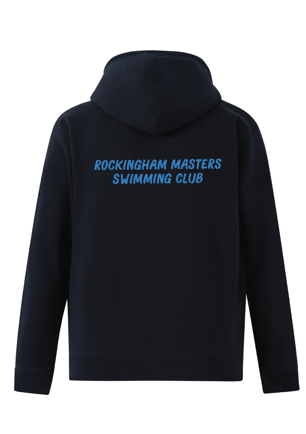 Rockingham Masters Swim Club  ZIP THRU HOODIE- NAVY