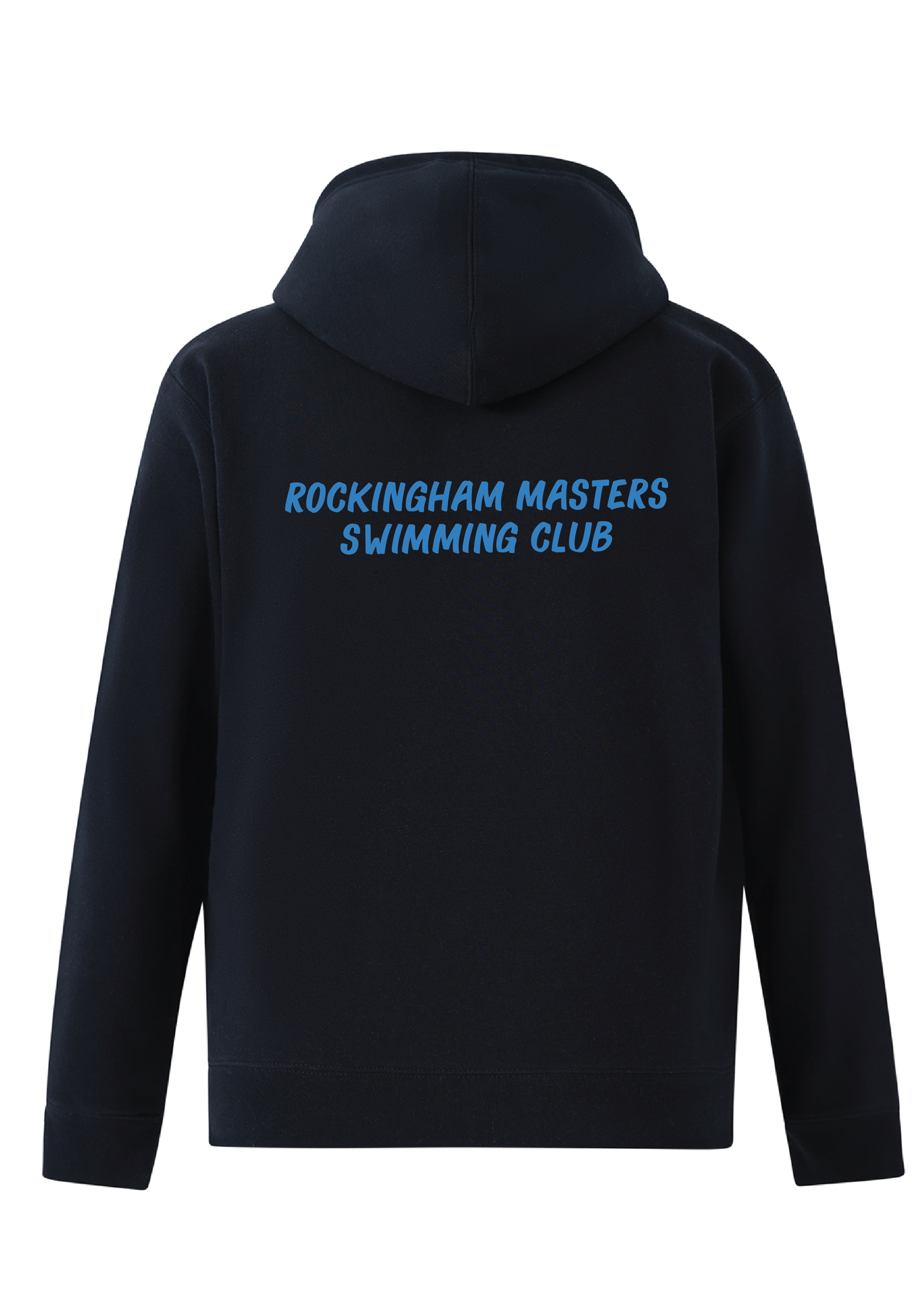 Rockingham Masters Swim Club  ZIP THRU HOODIE- NAVY