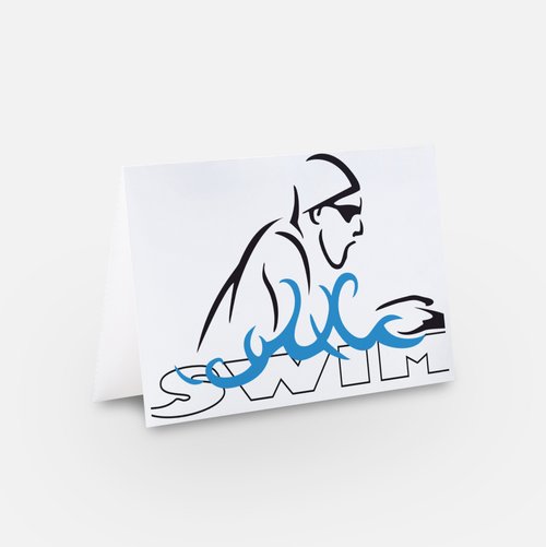 Card - SWIM - breaststroke (Blank)