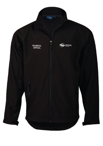 Officials Men's Soft Shell Jacket SV Logo - Black (SUBSIDISED BY SV)