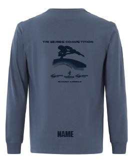2025 TRI SERIES TOUR - LONG SLEEVE TEE - WOMEN'S SLATE BLUE
