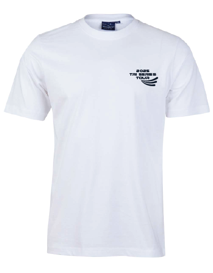 2025 TRI SERIES TOUR - SHORT SLEEVE TEE - UNISEX - WHITE