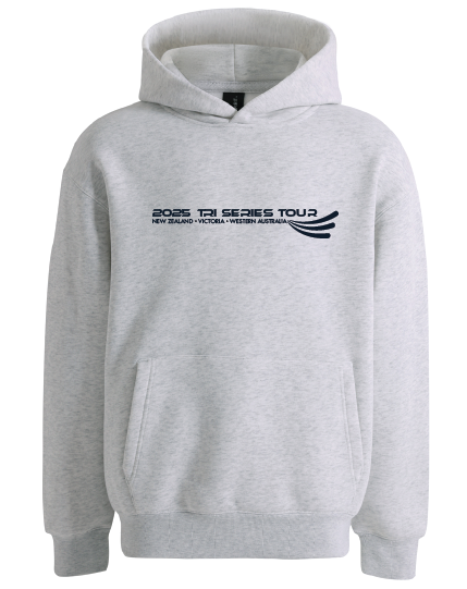 2025 TRI SERIES TOUR - EVENT HOODIE - WHITE MARL