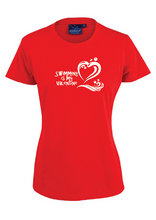 SWIMMING IS MY VALENTINE SHORT SLEEVE TEE - Women's sizing - RED