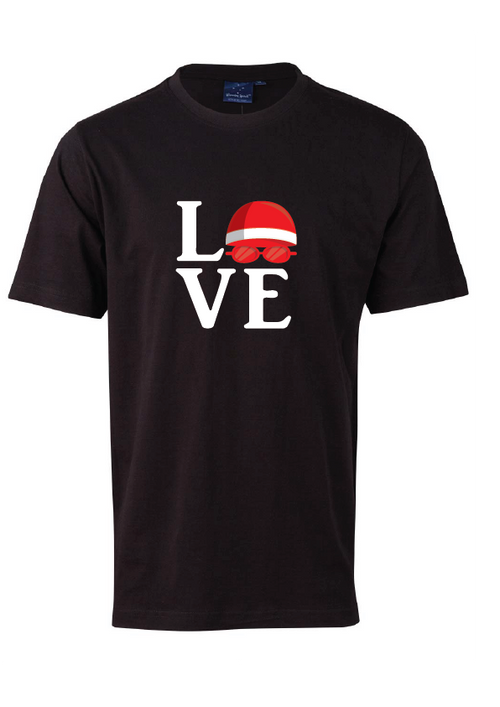 "LOVE" SHORT SLEEVE TEE - UNISEX BLACK
