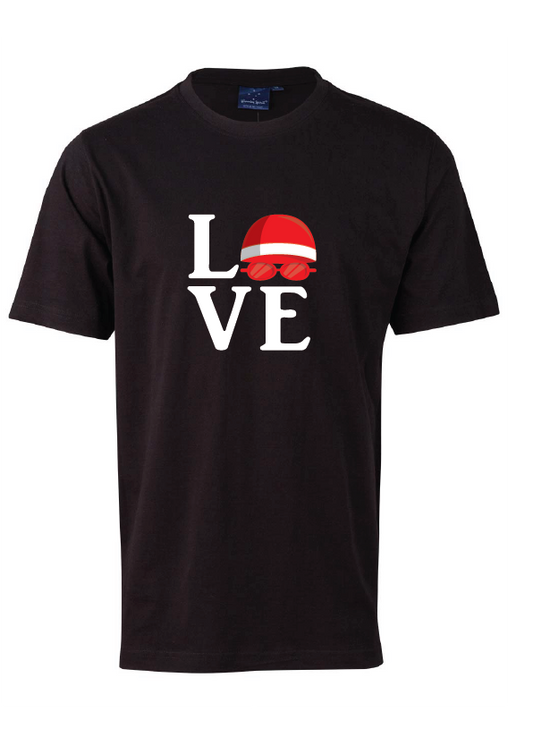 "LOVE" SHORT SLEEVE TEE - UNISEX BLACK