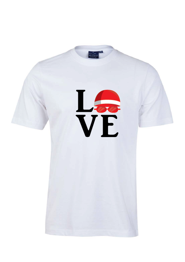 "LOVE" SHORT SLEEVE TEE - UNISEX WHITE