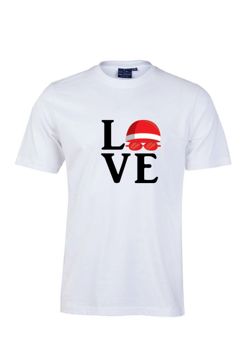 "LOVE" SHORT SLEEVE TEE - UNISEX WHITE