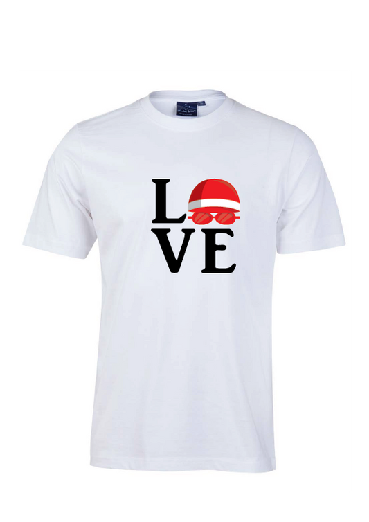 "LOVE" SHORT SLEEVE TEE - UNISEX WHITE