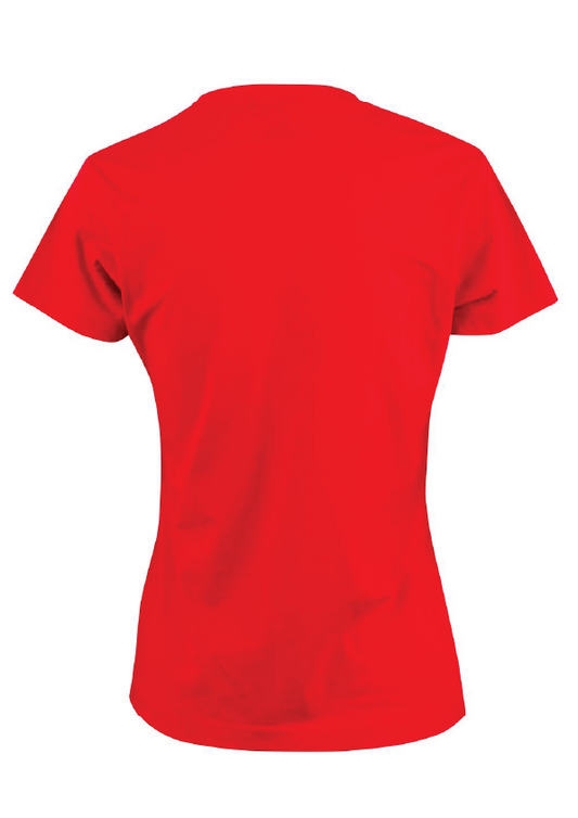 SWIMMING IS MY VALENTINE SHORT SLEEVE TEE - Women's sizing - RED