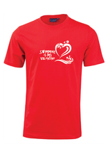 SWIMMING IS MY VALENTINE TEE -UNISEX RED