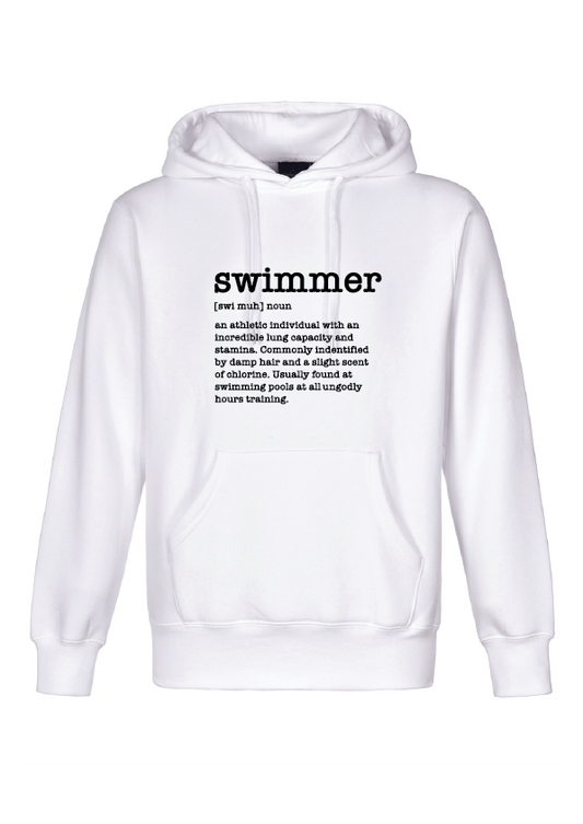 swim- muh Hoodie - WHITE
