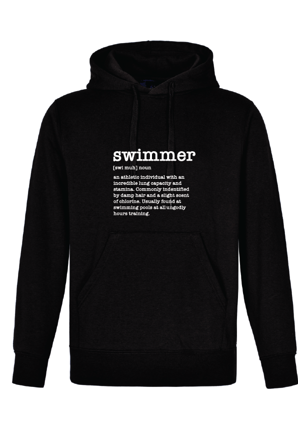 swim- muh Hoodie - BLACK