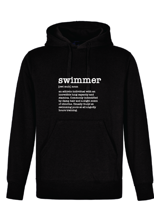 swim- muh Hoodie - BLACK