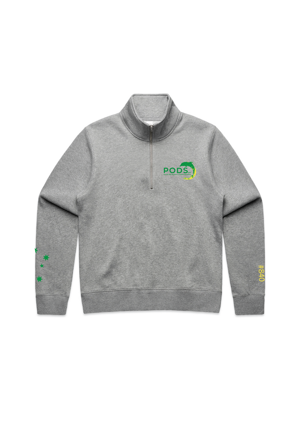 PODS - 1/4 ZIP SWEAT TOP