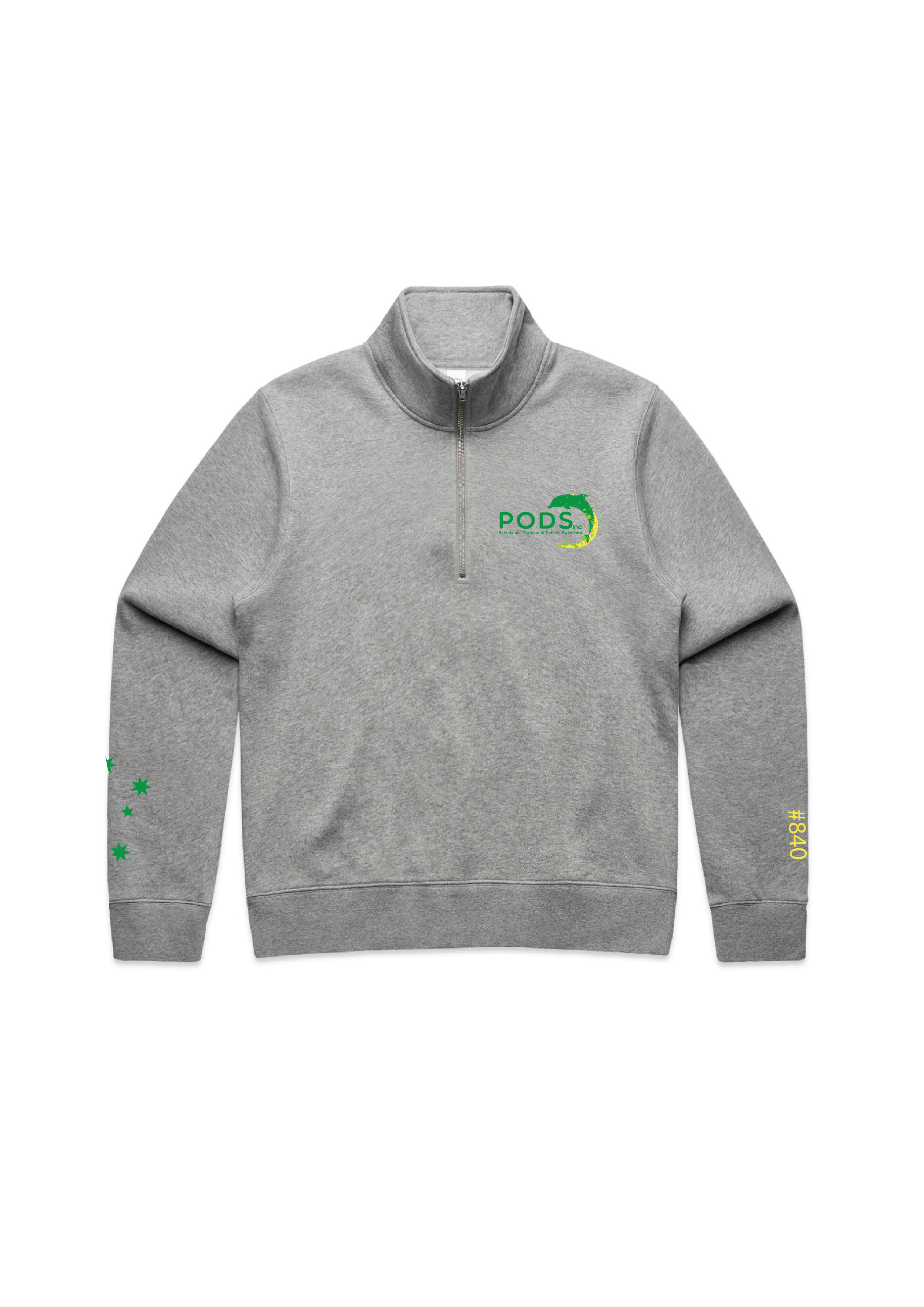 PODS - 1/4 ZIP SWEAT TOP