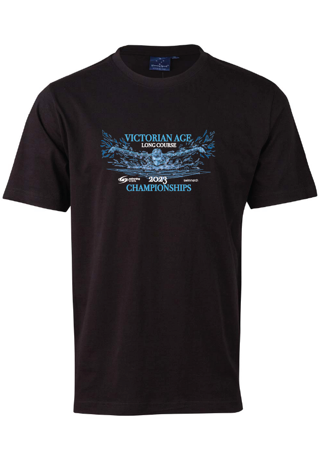 2023 Victorian Age LC Championships Tee - BLACK