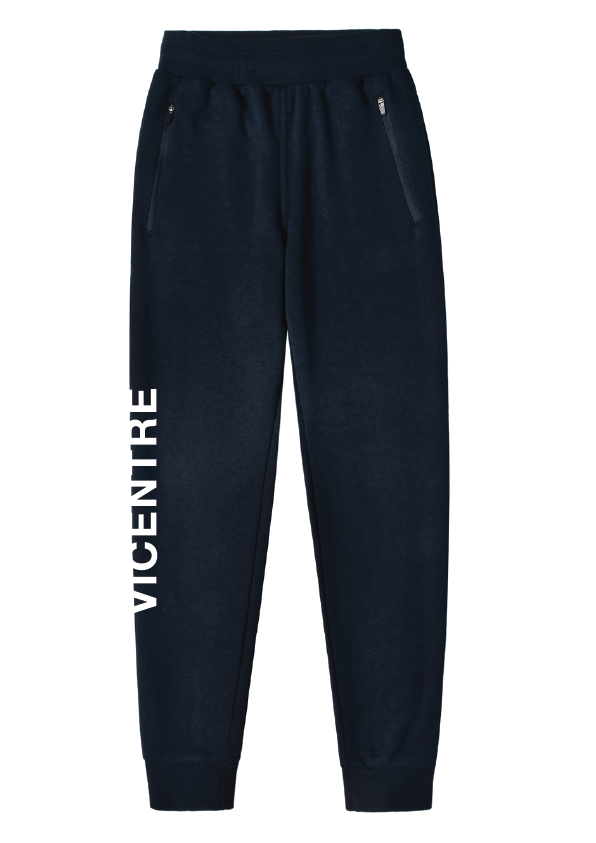 VICENTRE Fleece Trackpant - Navy