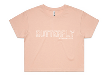 Sleepwear Crop Tee - "Butterfly " Est 1952