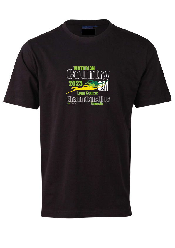 2023 Victorian Country LC  Championships Tee - BLACK