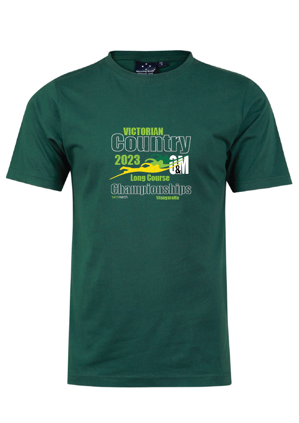 2023 Victorian Country LC  Championships Tee - BOTTLE GREEN