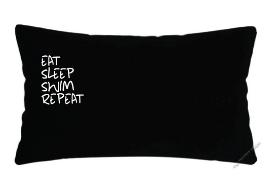 Pillowcase -"Eat Sleep Swim Repeat"