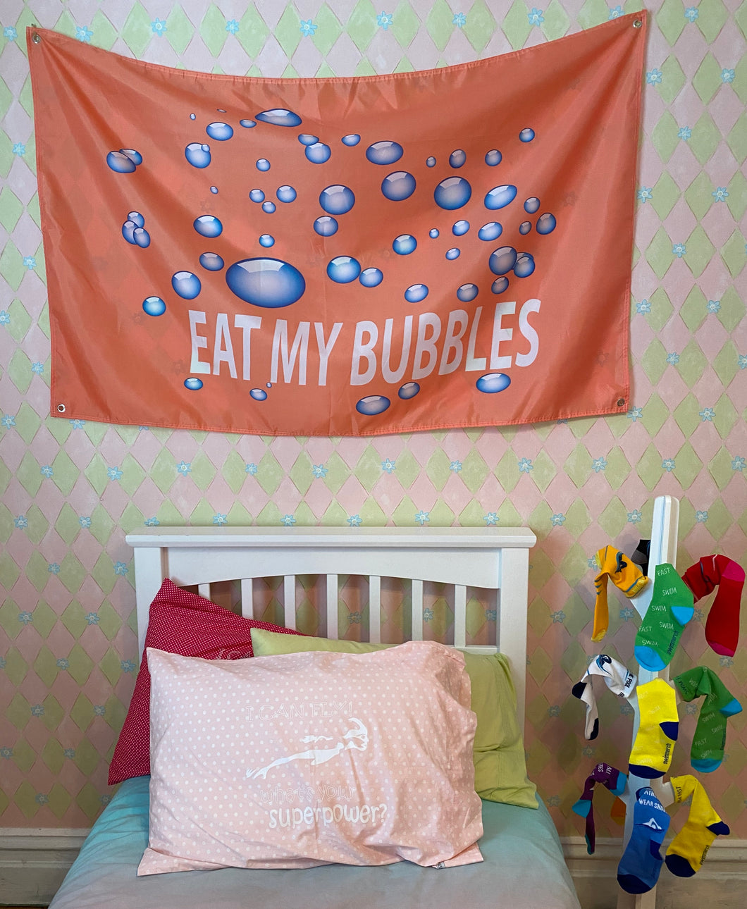 Eat My Bubbles - Room Flag
