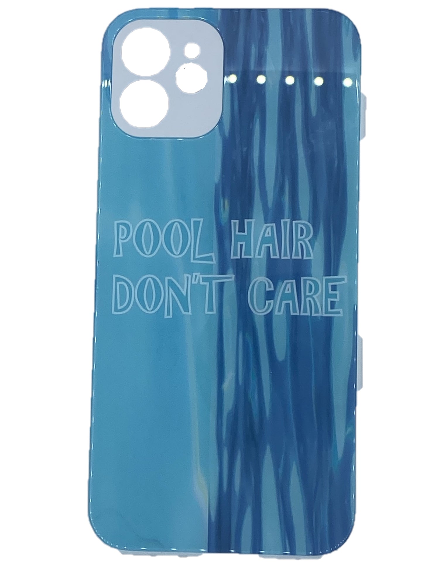iPhone Cover - Photographic water POOL HAIR DON'T CARE