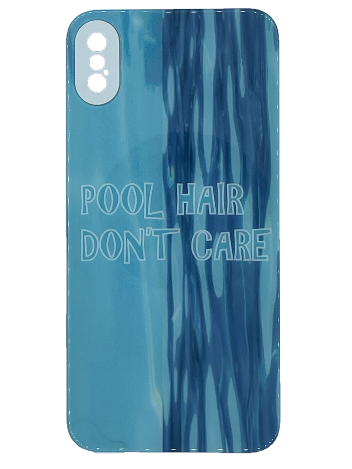 iPhone Cover - Photographic water POOL HAIR DON'T CARE