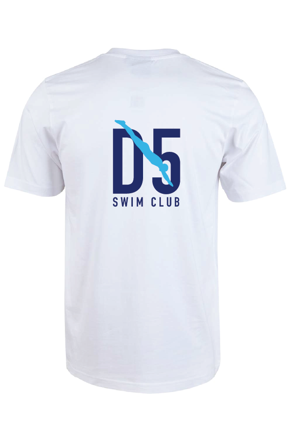 D5 Club short sleeve cotton tee - White