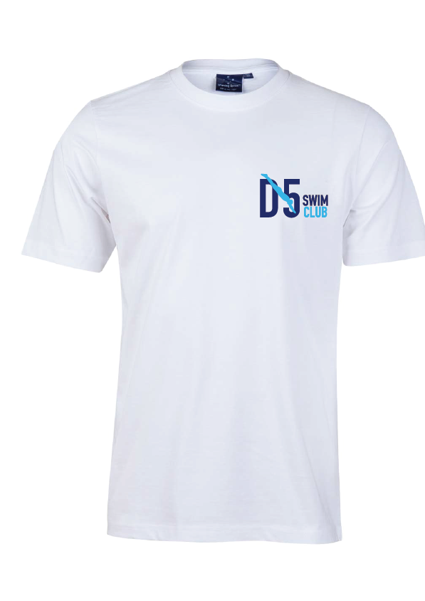 D5 Club short sleeve cotton tee - White