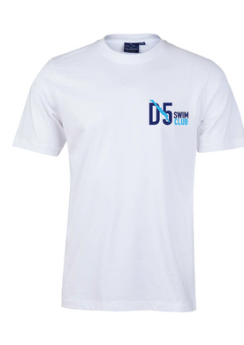 D5 Club short sleeve cotton tee - White