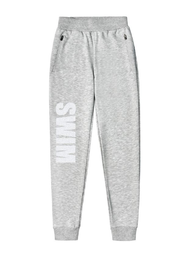 SWIM Fleece Trackpant - Grey Marle/white