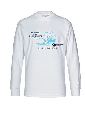 2023 Victorian Sprint Championships Long Sleeve Tee - White
