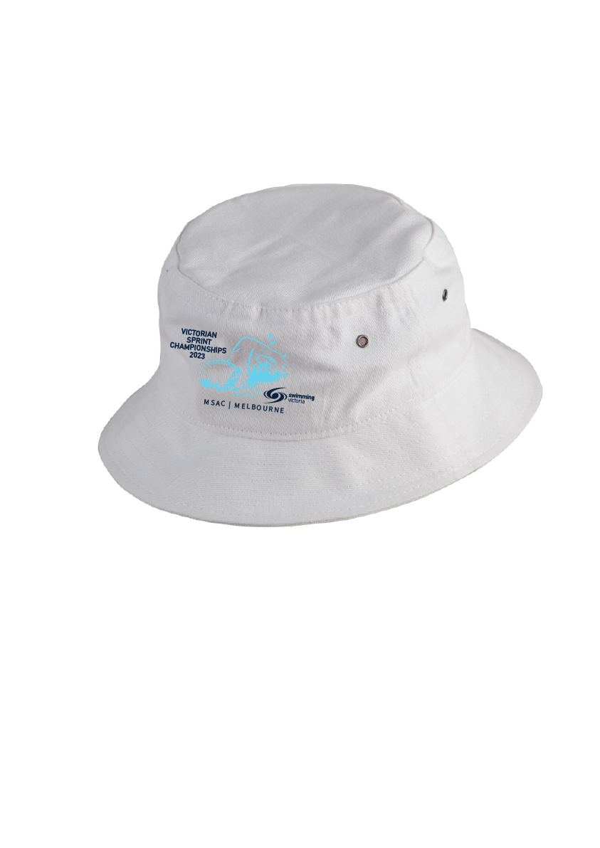2023 Victorian Sprint Championships bucket hat - White