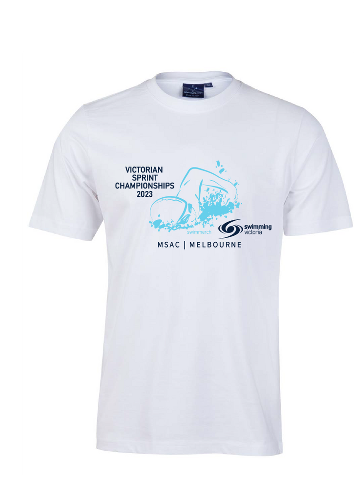 2023 Victorian Sprint Championships Tee - WHITE – swimmerch