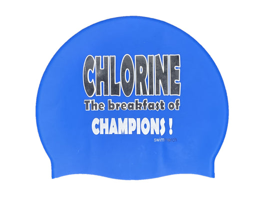 Silicone Swim Cap - Chlorine for breakfast