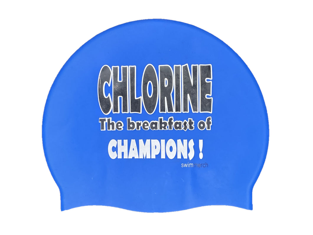 Silicone Swim Cap - Chlorine for breakfast