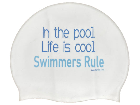 Silicone Swim Cap - Swim life is cool