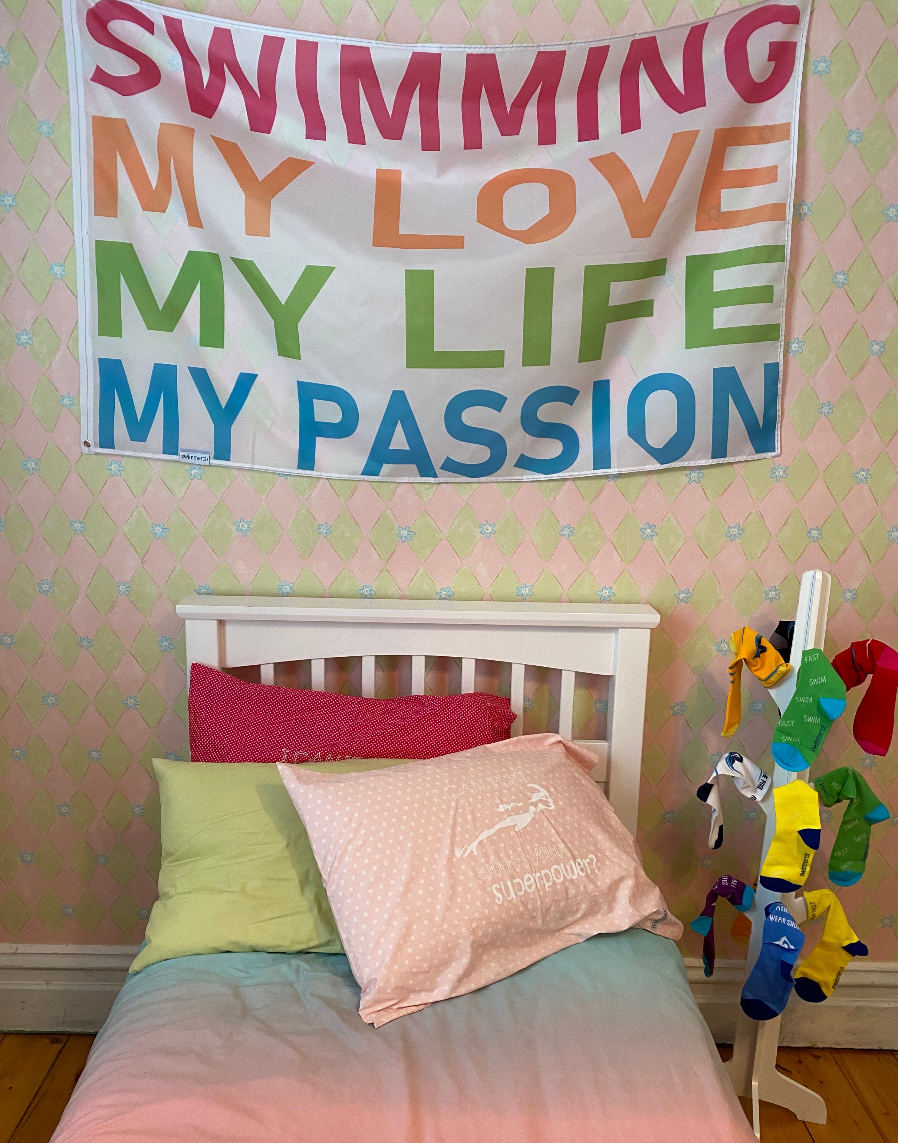 Swimming My Love - Room Flag