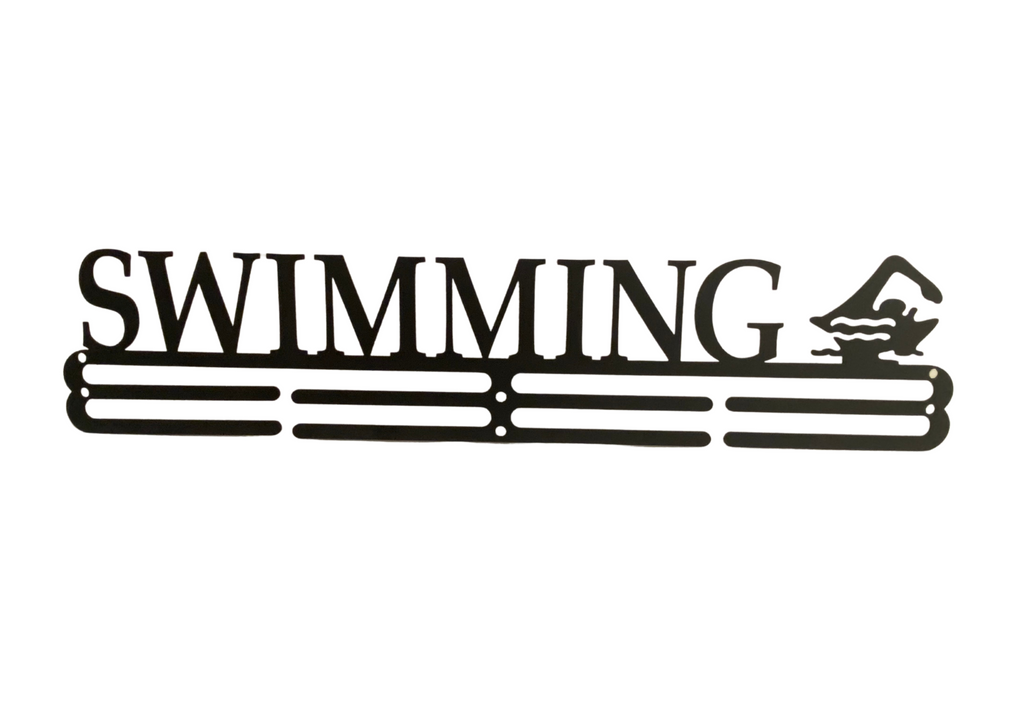 Black Medal Display Hanger -Freestyle SWIMMING