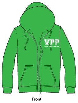 Powerpoints zip front hoodie