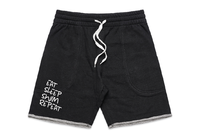 Mens Sleep Shorts "Eat Sleep Swim Repeat"
