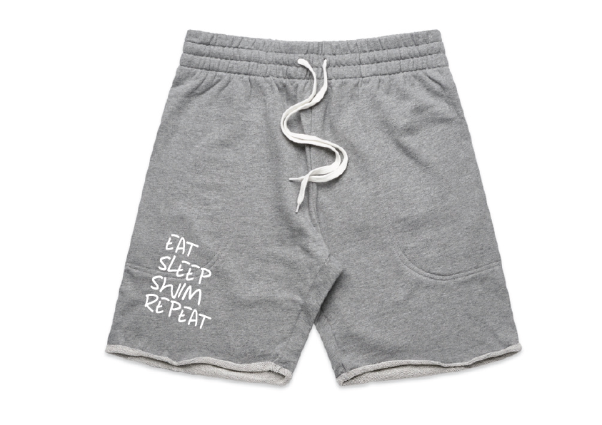 Mens Sleep Shorts "Eat Sleep Swim Repeat"