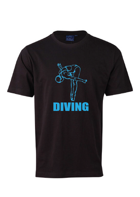 Diving short sleeve cotton tee - Point your toes