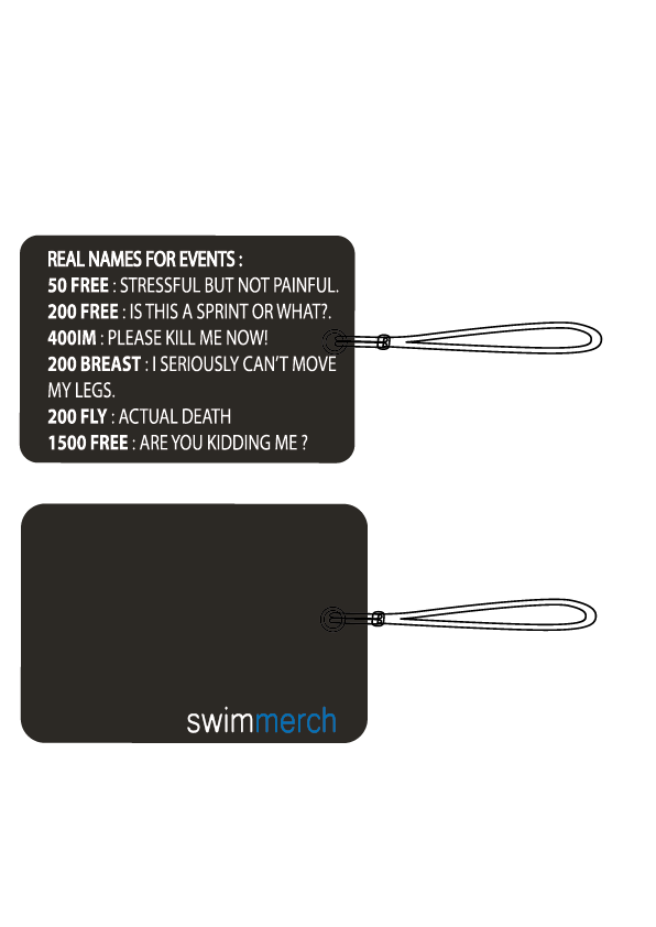 Bag Tag - "real names for events"