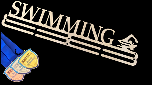 Stainless Steel Medal Display Hanger -Freestyle SWIMMING