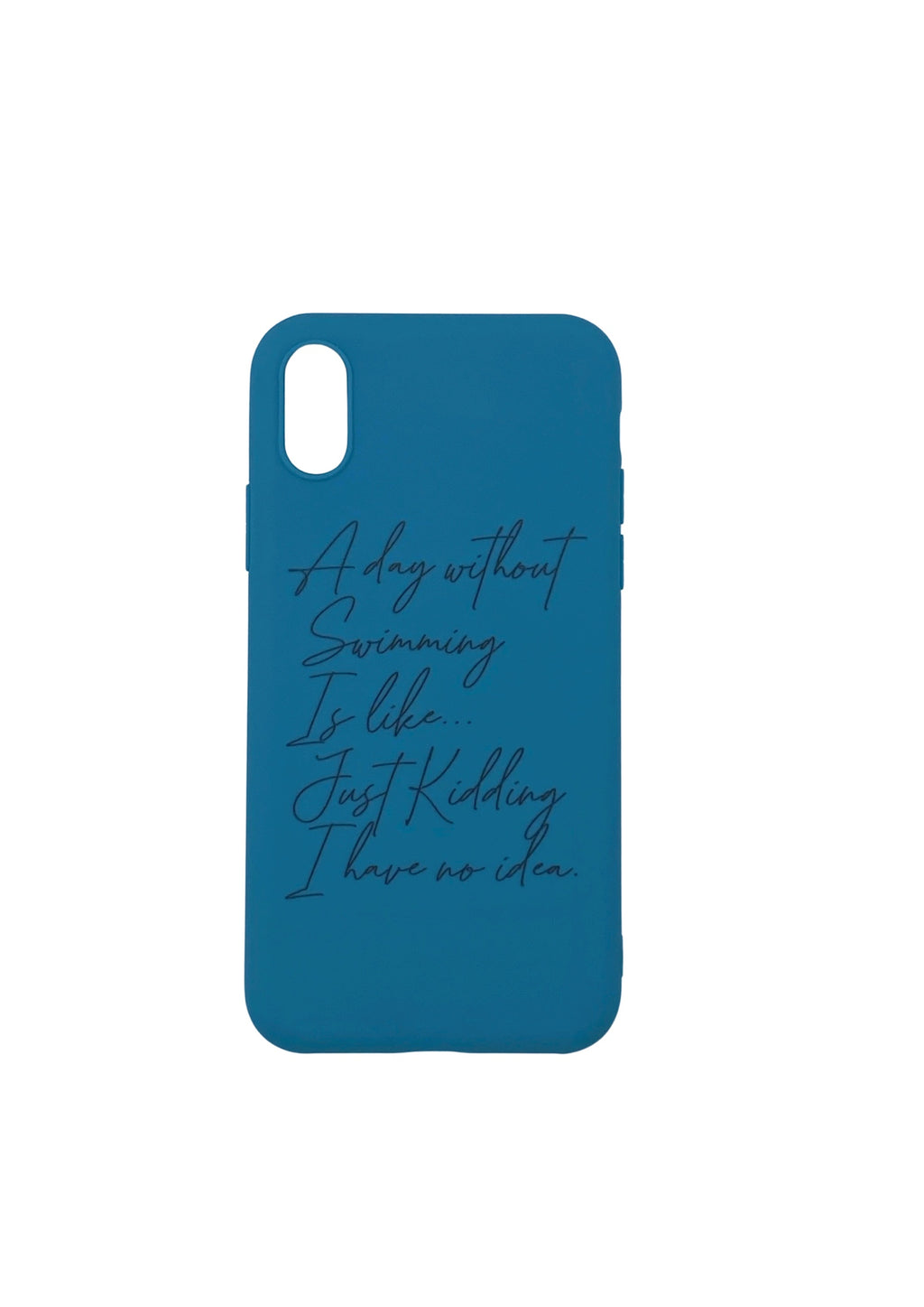 iPhone Cover - "A DAY WITHOUT SWIMMING"